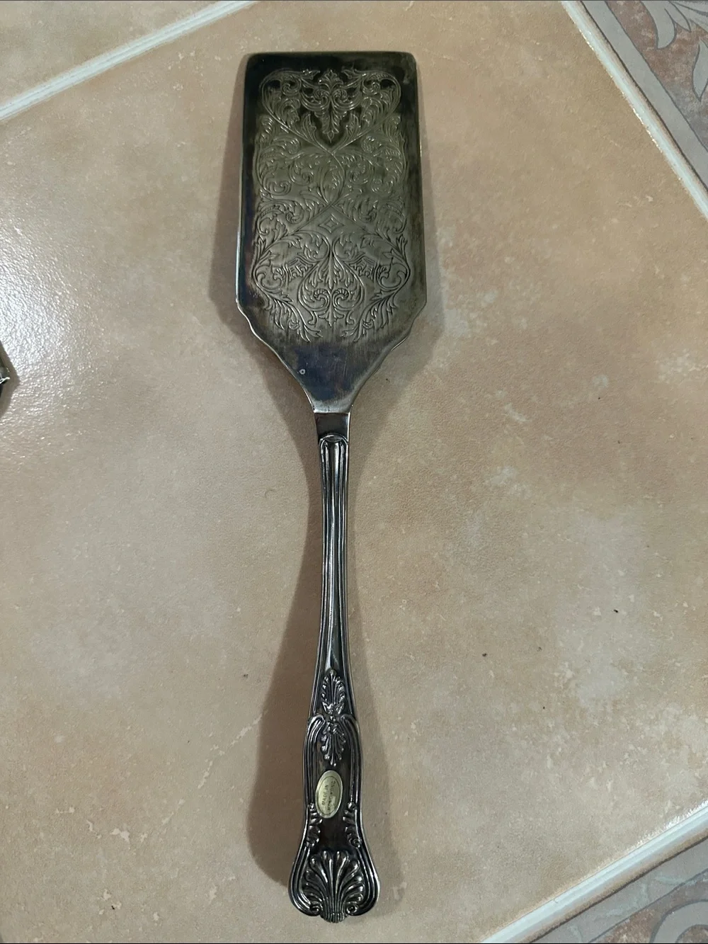 Vtg Set Of Heavy Cake & Pie Serving Utensils